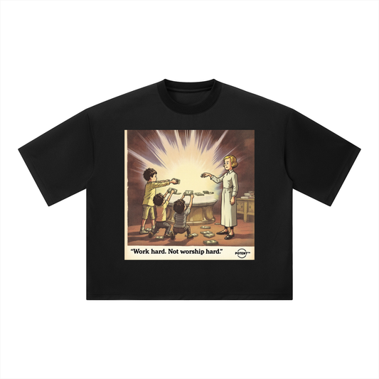 Unisex Boxy Mesh Crewneck T-Shirt