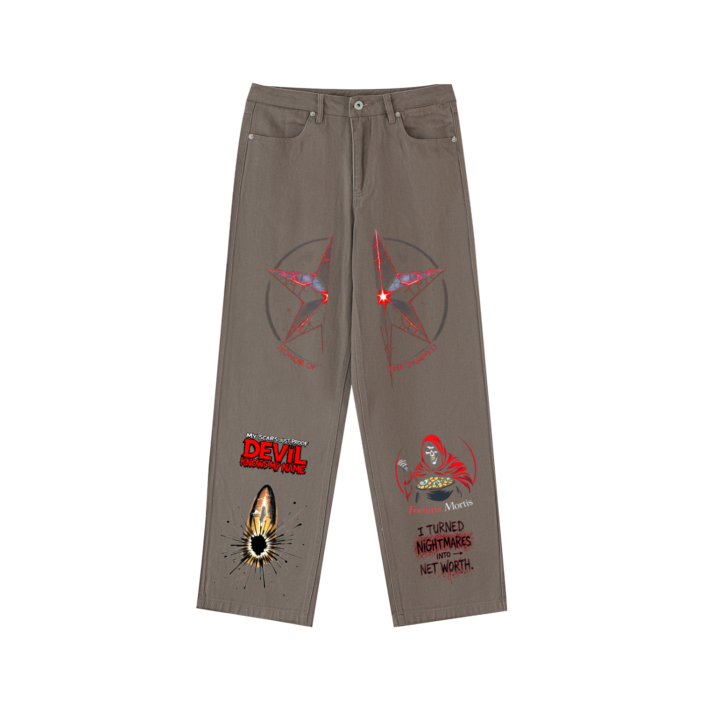 Heavyweight Cotton Straight-Leg Pants