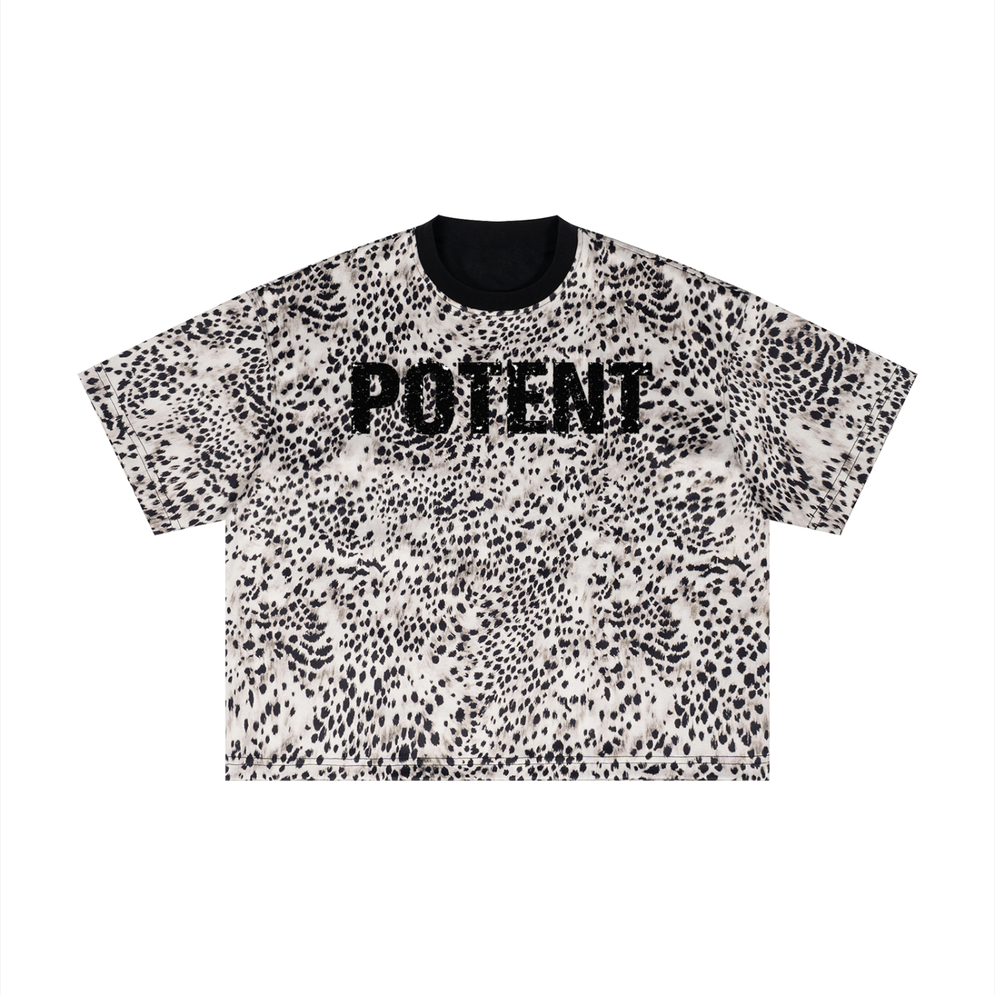 Unisex Leopard Print Boxy T-Shirt