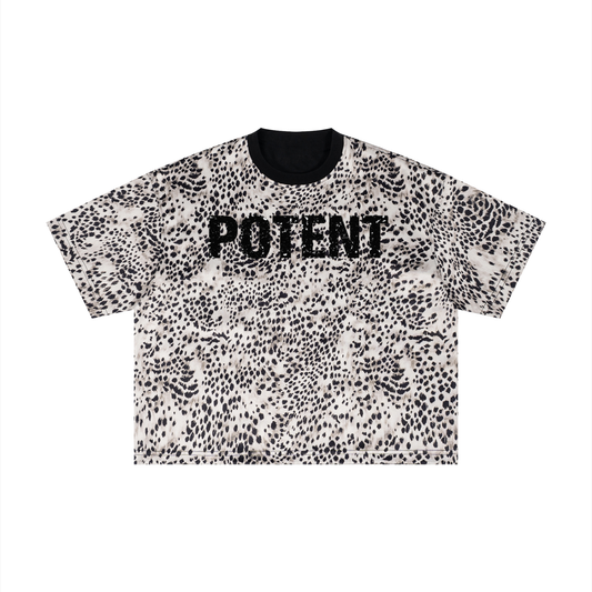 Unisex Leopard Print Boxy T-Shirt