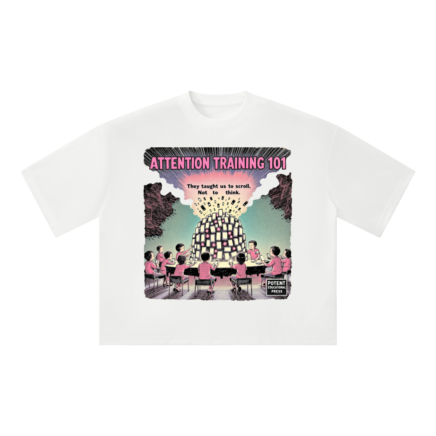 Unisex Boxy Mesh Crewneck T-Shirt