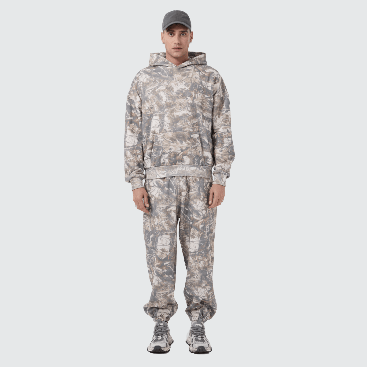 Unisex Heavyweight 100% Cotton French Terry Camo Hoodie (400GSM)