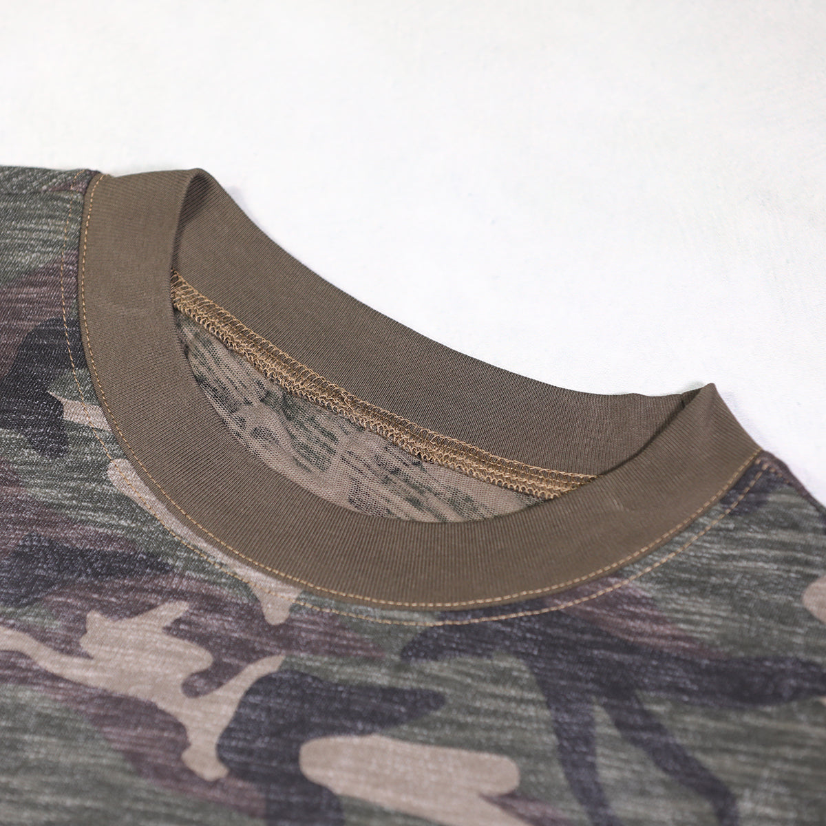 Unisex Heavyweight Camo Cropped Oversized T-Shirt (205GSM)
