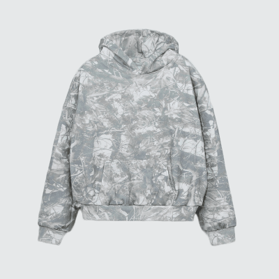 Unisex Heavyweight 100% Cotton French Terry Camo Hoodie (400GSM)