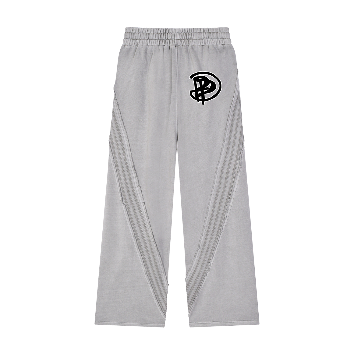 Snow Washed Tape Raw Edge Sweatpants