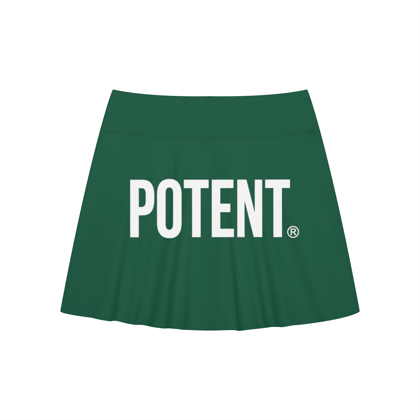 Women's A-Line Contrast Panel Slit Skirt