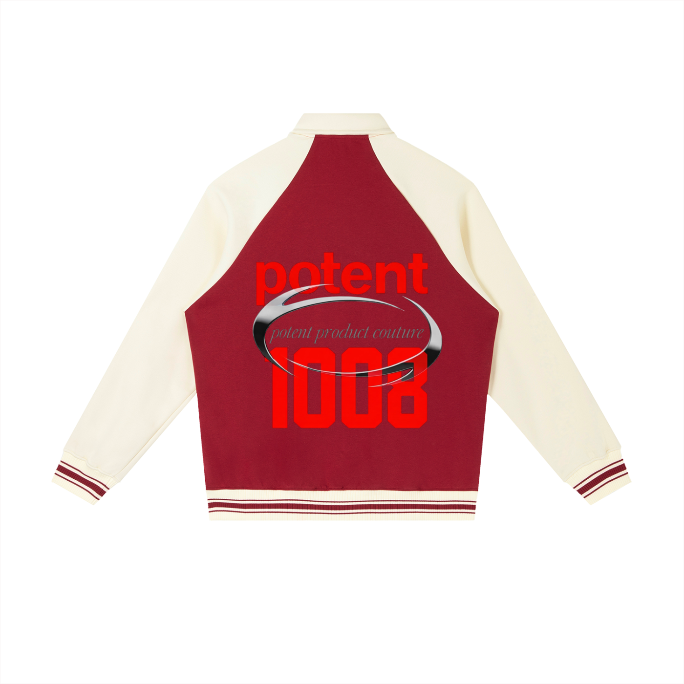 Contrast Raglan Sleeve Baseball Jacket