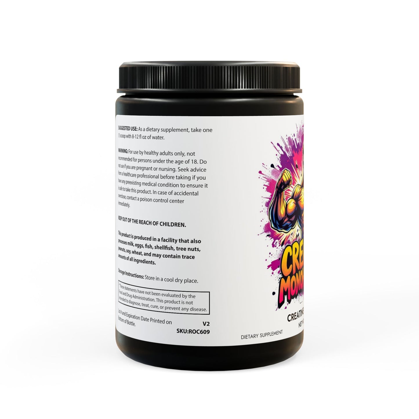 Creatine Monohydrate Supplement (300g, 10.58oz)