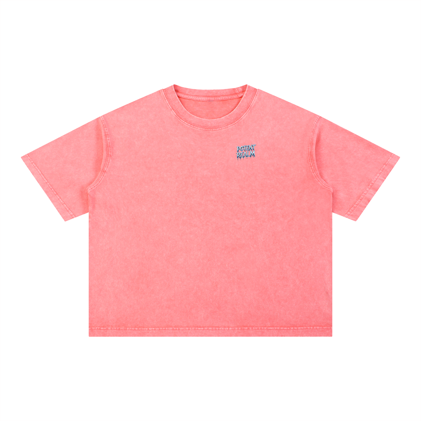 Mineral Wash Boxy Cotton T-Shirt