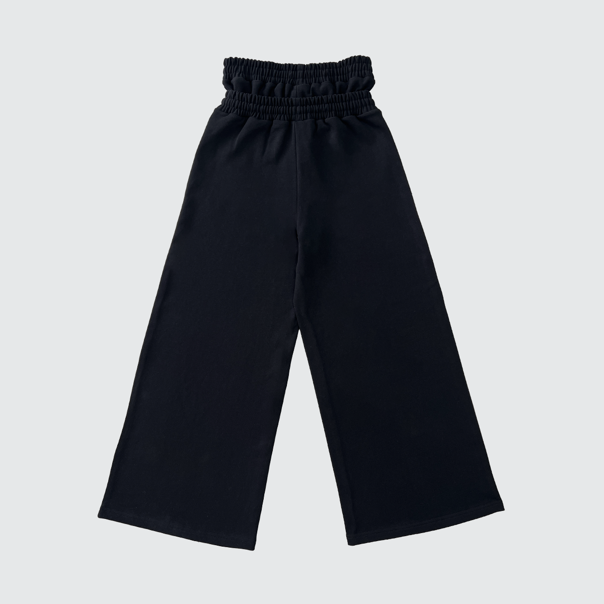 Unisex Heavyweight Double Waist Cotton French Terry Wide-Leg Sweatpants (420GSM)