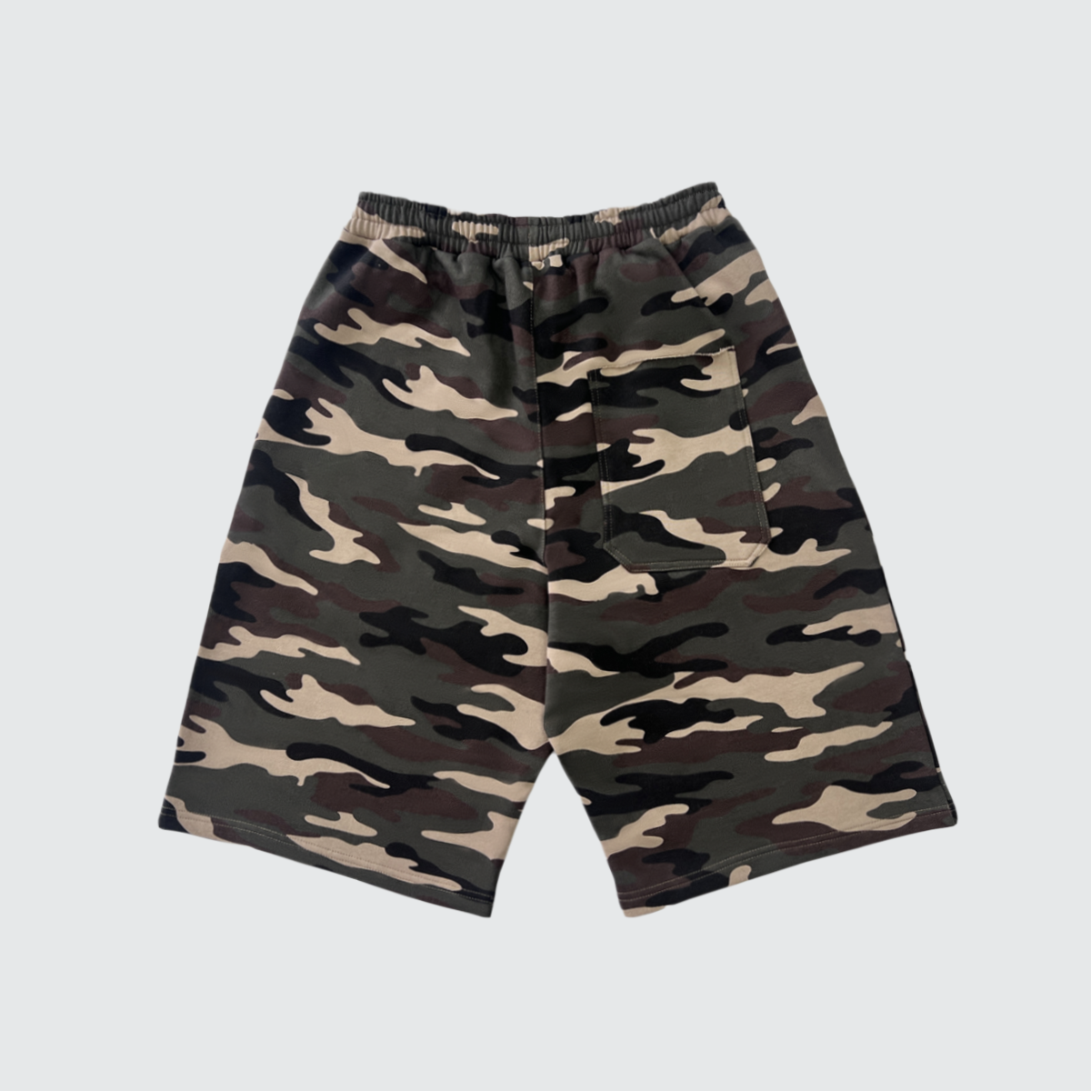 Unisex Heavyweight 100% Cotton French Terry Camo Shorts (420GSM)