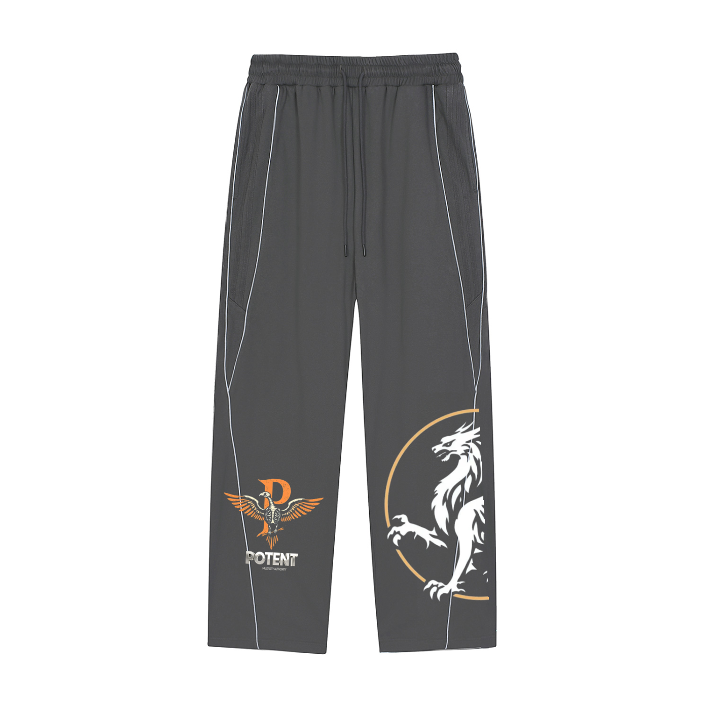 Reflection Striped Straight-Leg Sweatpants