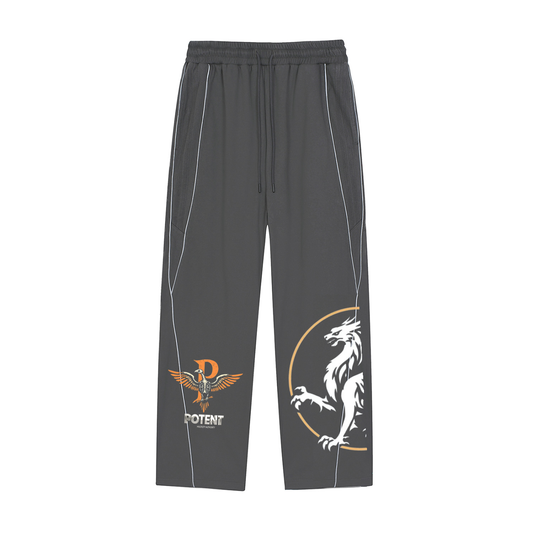 Reflection Striped Straight-Leg Sweatpants