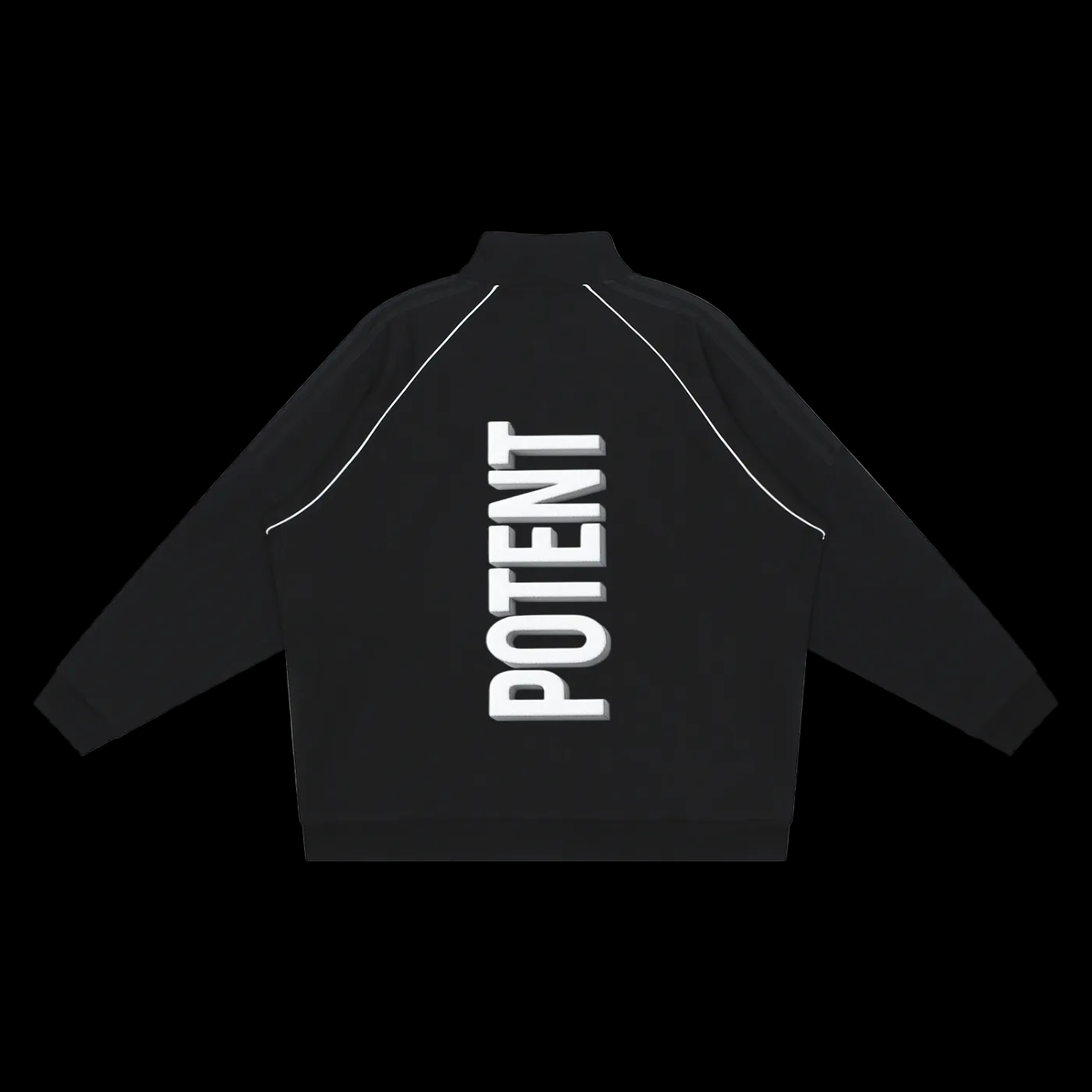 Reflection Striped Raglan Sleeve  Jacket