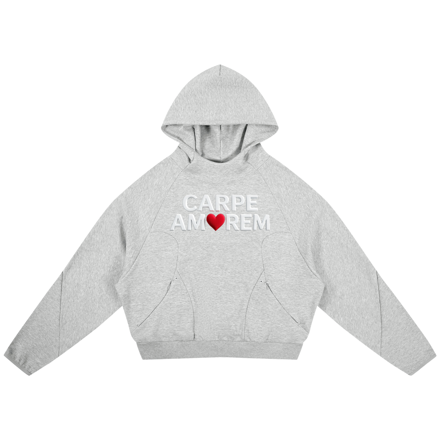 Curved Panel Raglan Hoodie