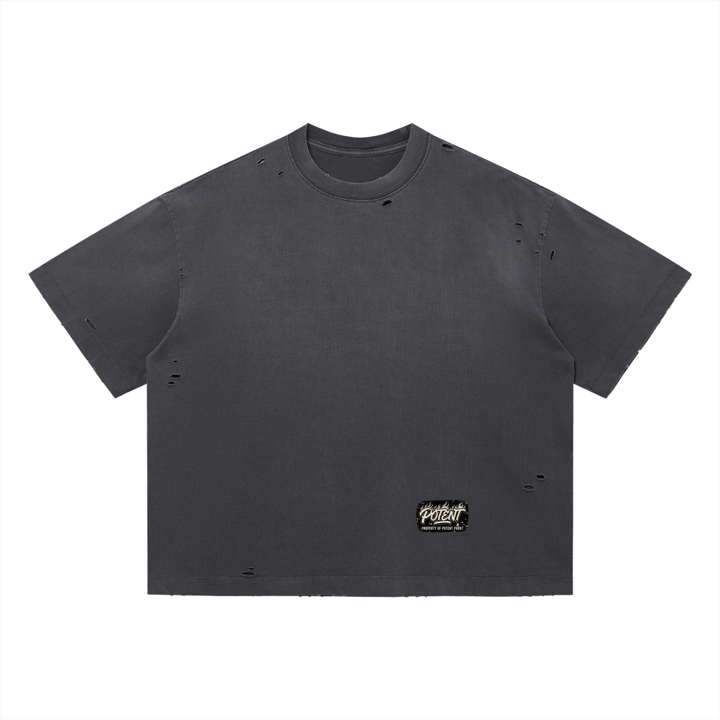 Vintage Washed Distressed Boxy Oversized T-Shirt