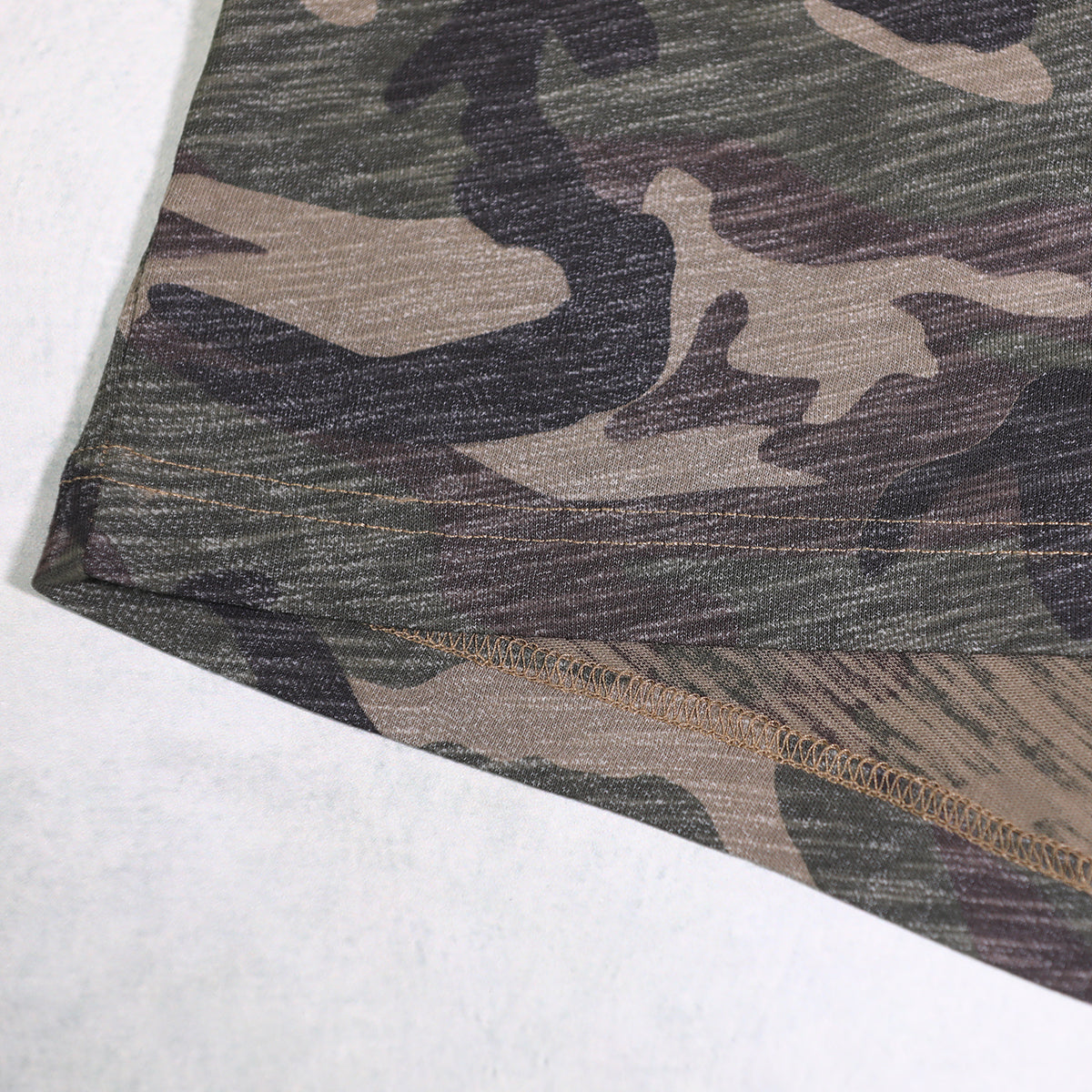 Unisex Heavyweight Camo Cropped Oversized T-Shirt (205GSM)