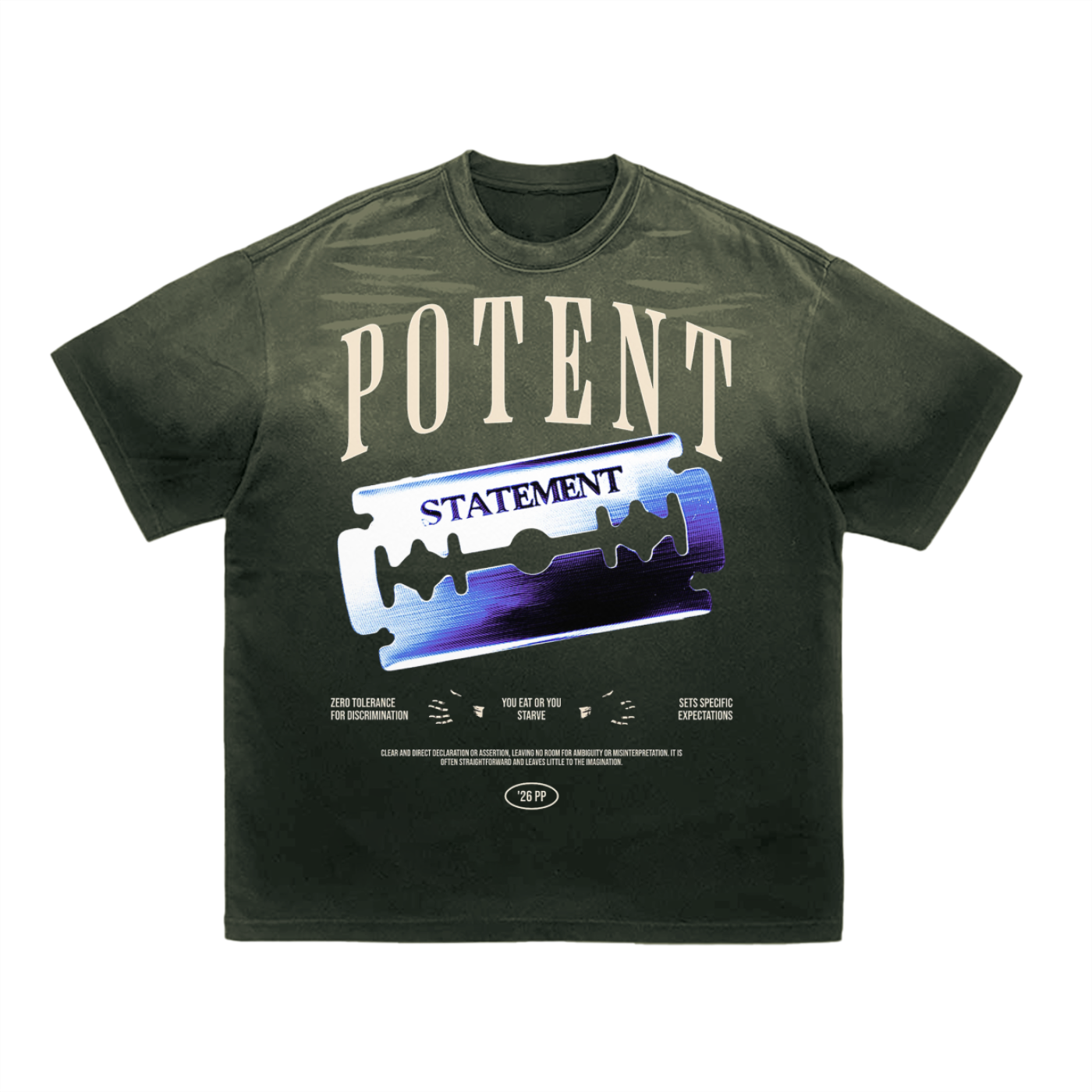 Tiger Stripe Gradient Washed T-Shirt