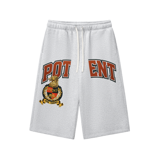 Relaxed Drawstring Three-quarter Sweatpants