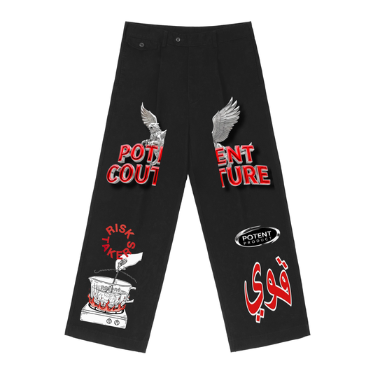 Adjustable Waist Straight-Leg Pants