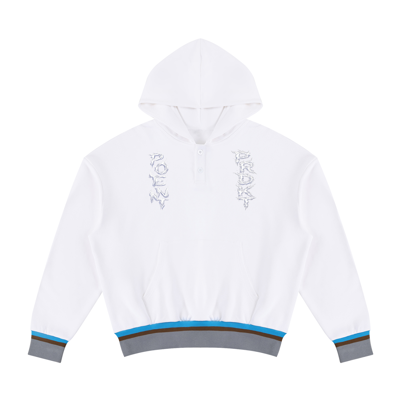 Unisex Oversized Color Block Boxy Hoodie
