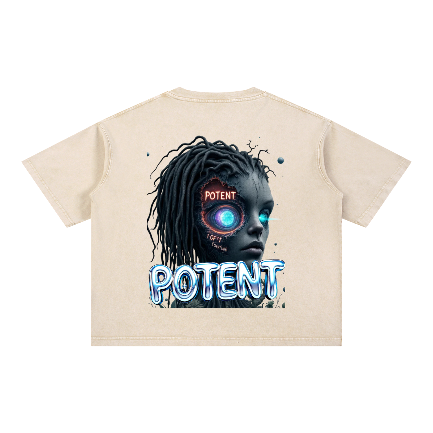 Mineral Wash Boxy Cotton T-Shirt