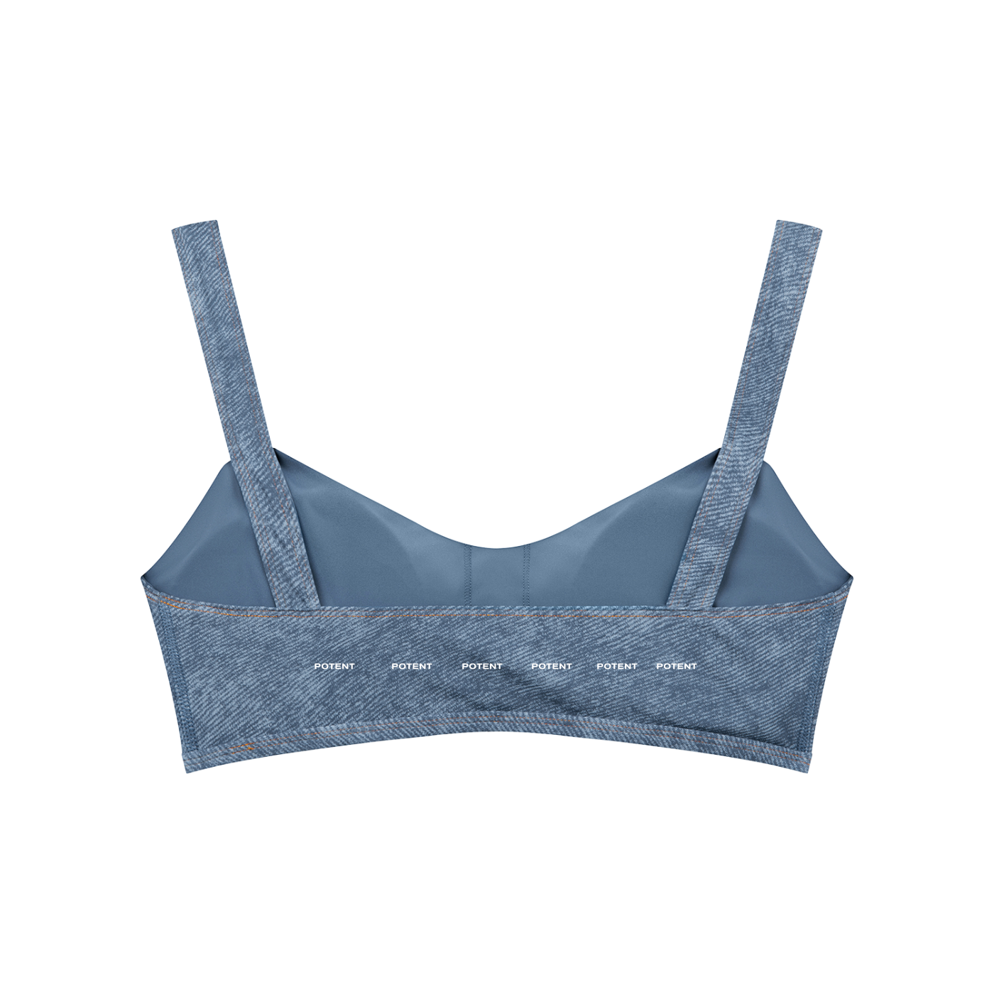 Women's Faux Denim Sports Bra