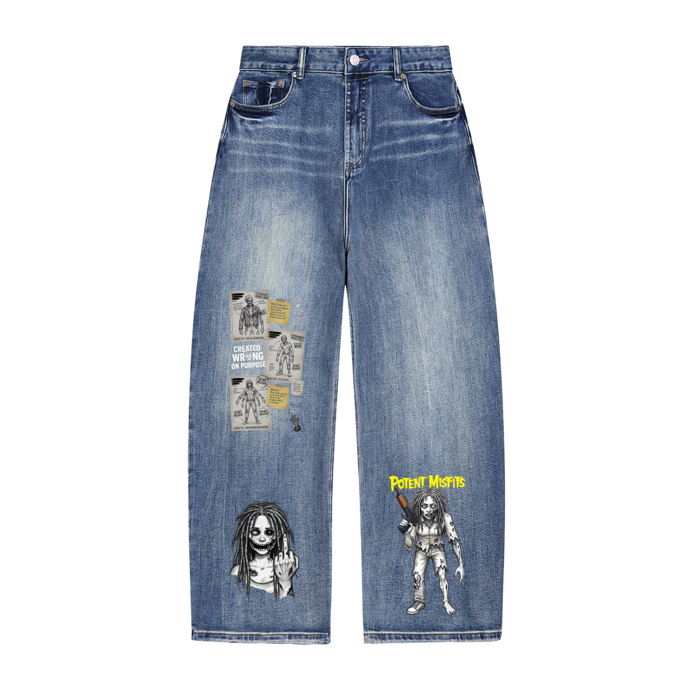 Sun Fade Heavyweight Denim Jeans