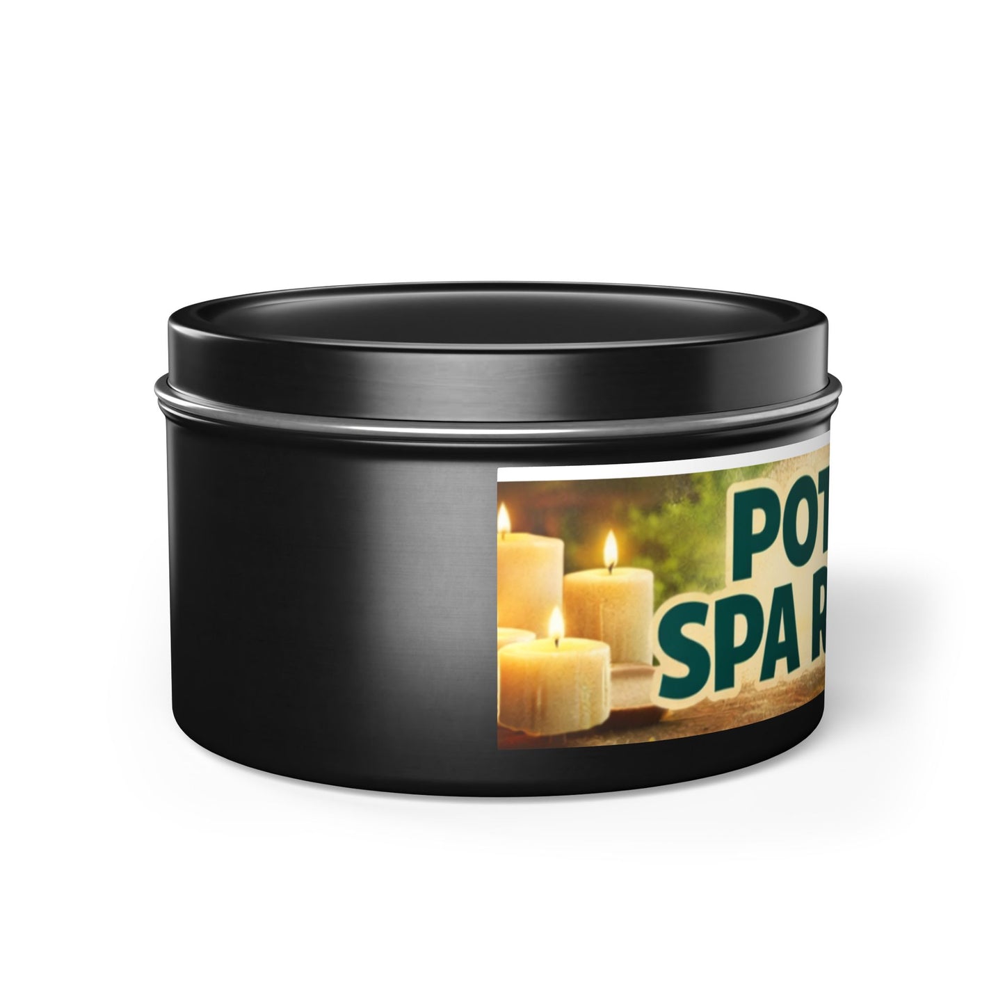 Vanilla Bean Tin Candle — Potent Scented Soy Candle