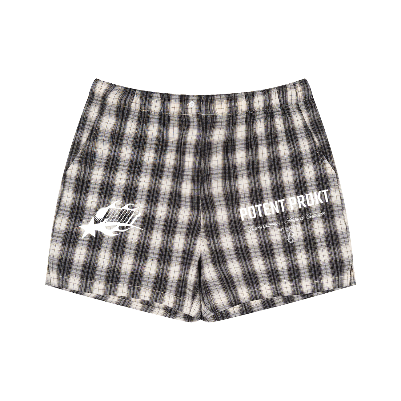 Unisex Plaid Shorts