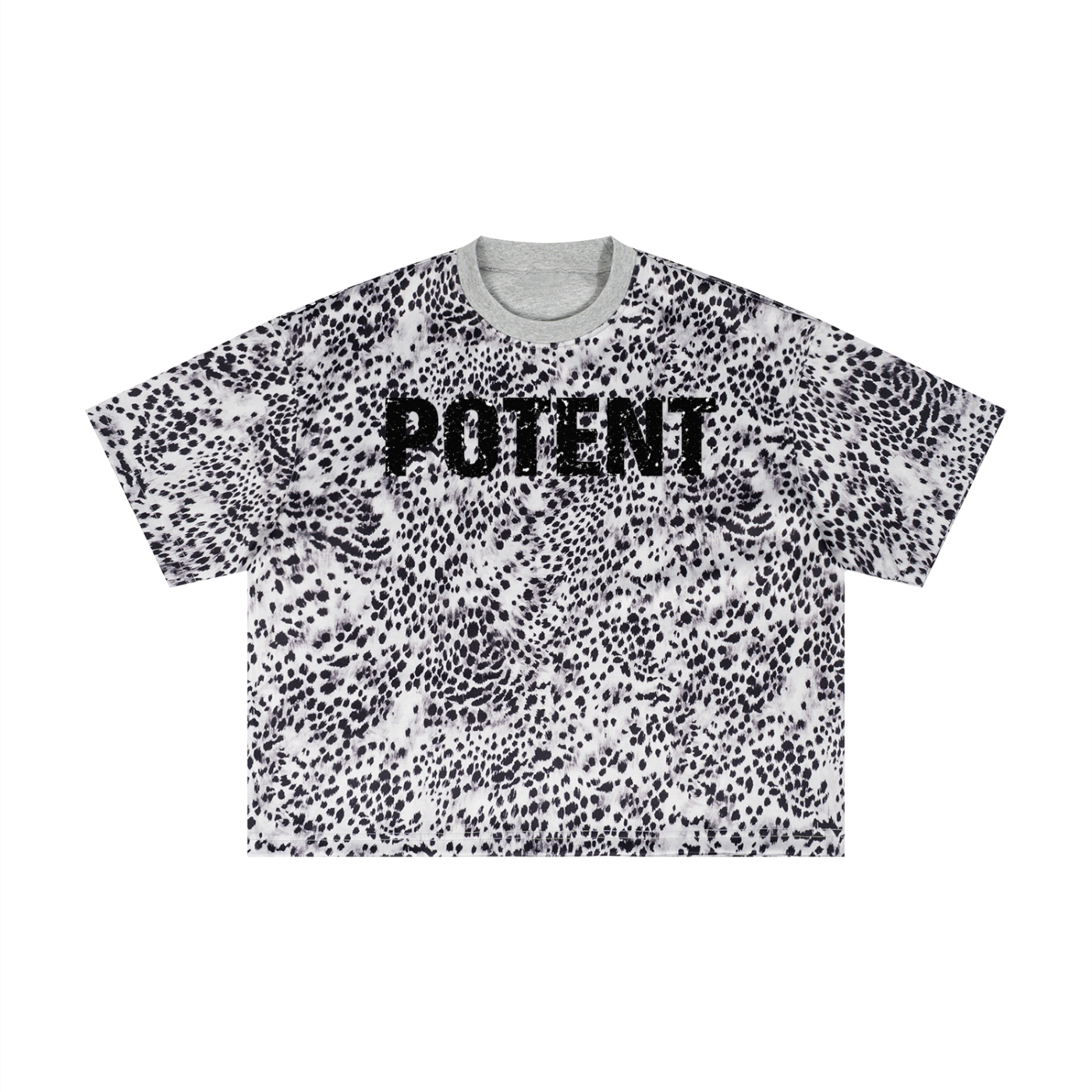 Unisex Leopard Print Boxy T-Shirt
