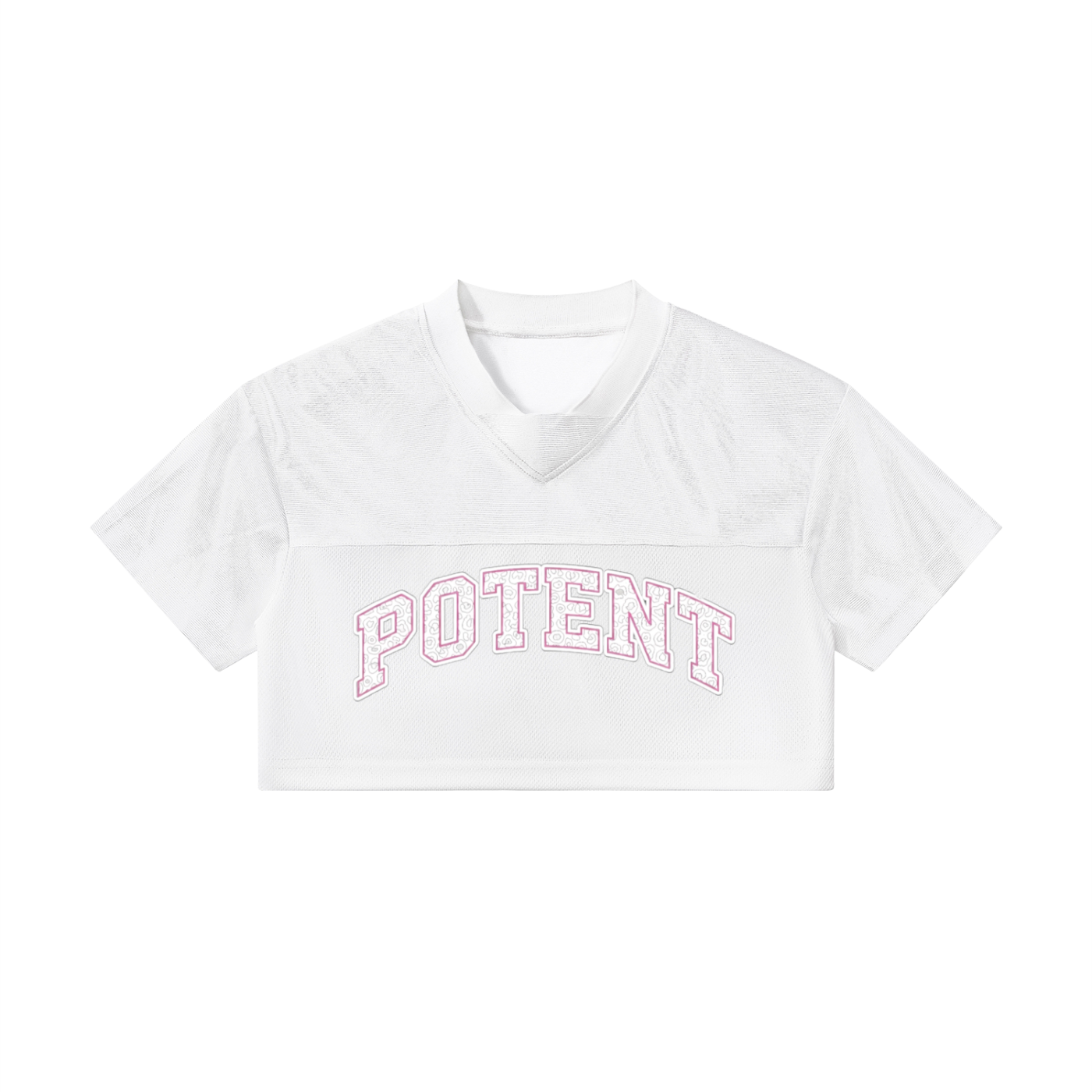 Women’s Cropped Paneled V-Neck Jersey