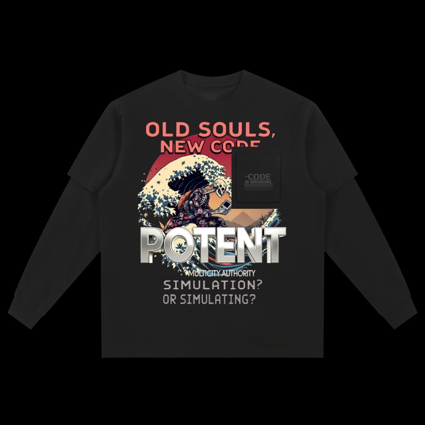 Layered Long Sleeve Oversized Tee