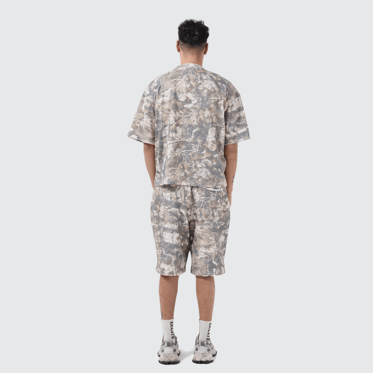 Unisex Heavyweight 100% Cotton French Terry Camo Shorts (400GSM)