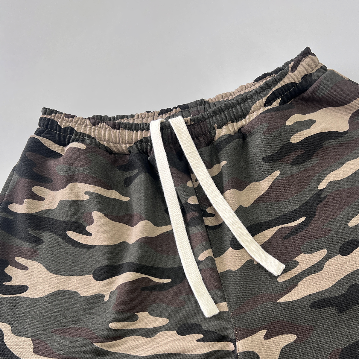 Unisex Heavyweight 100% Cotton French Terry Camo Shorts (420GSM)