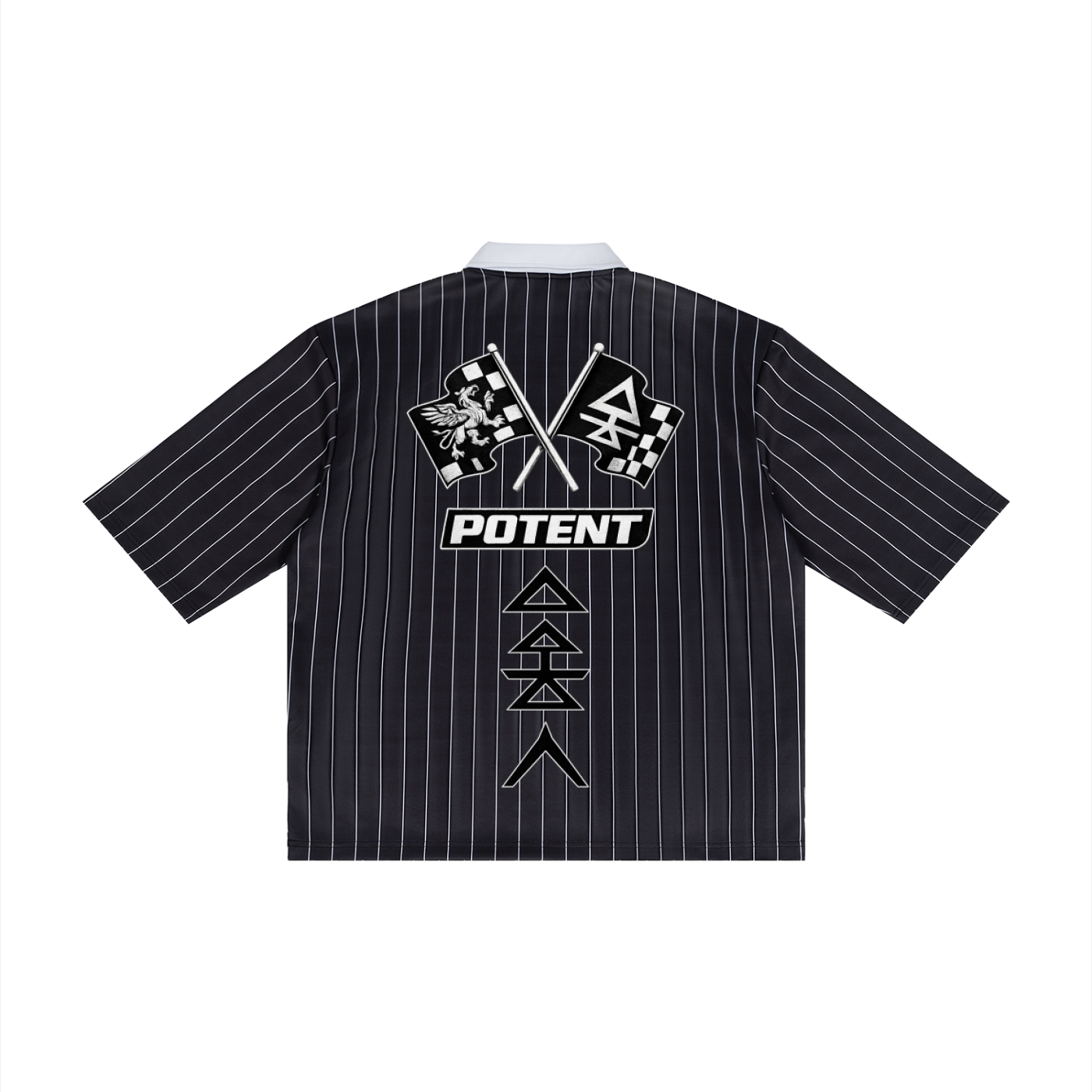 Unisex Pinstripe Collared Soccer Jersey