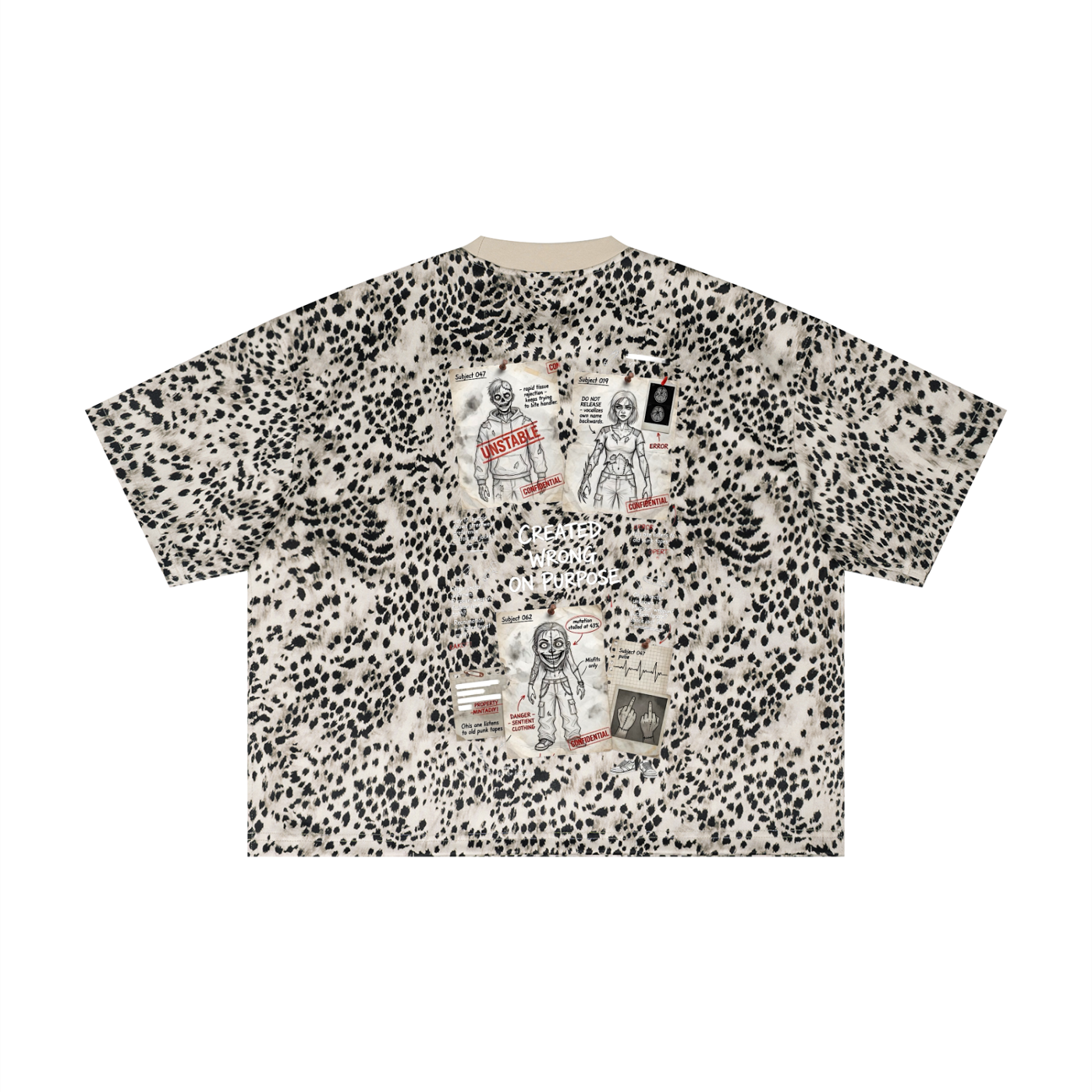 Unisex Leopard Print Boxy T-Shirt