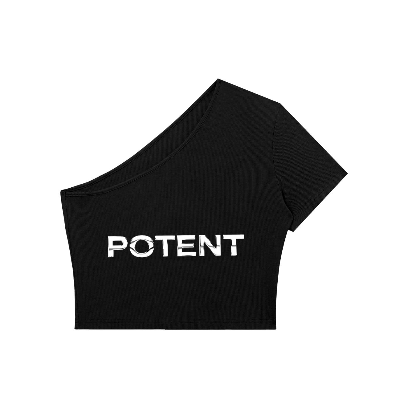 Women's One-Shoulder Crop T-Shirt