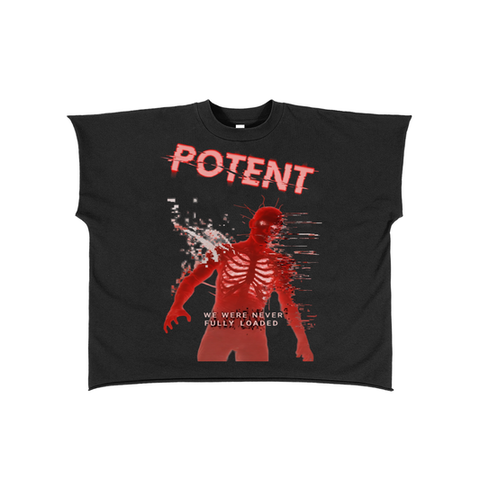 Raw Edge Boxy Non-Shrink T-Shirt