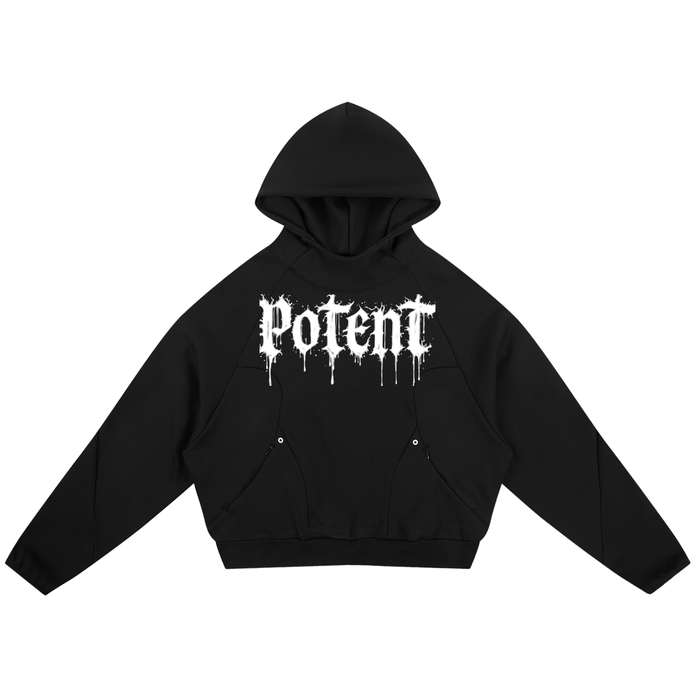 Curved Panel Raglan Hoodie 350 GSM