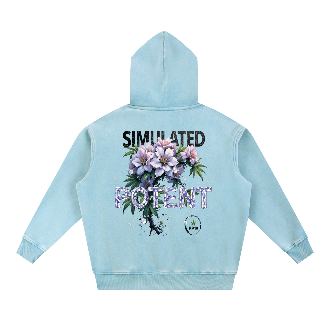 Snow Wash Fleece Oversize Hoodie 355 GSM