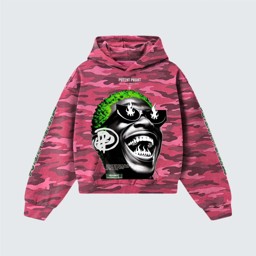 Unisex Worldwide Quality Heavyweight M Rose Camo Hoodie (420GSM)
