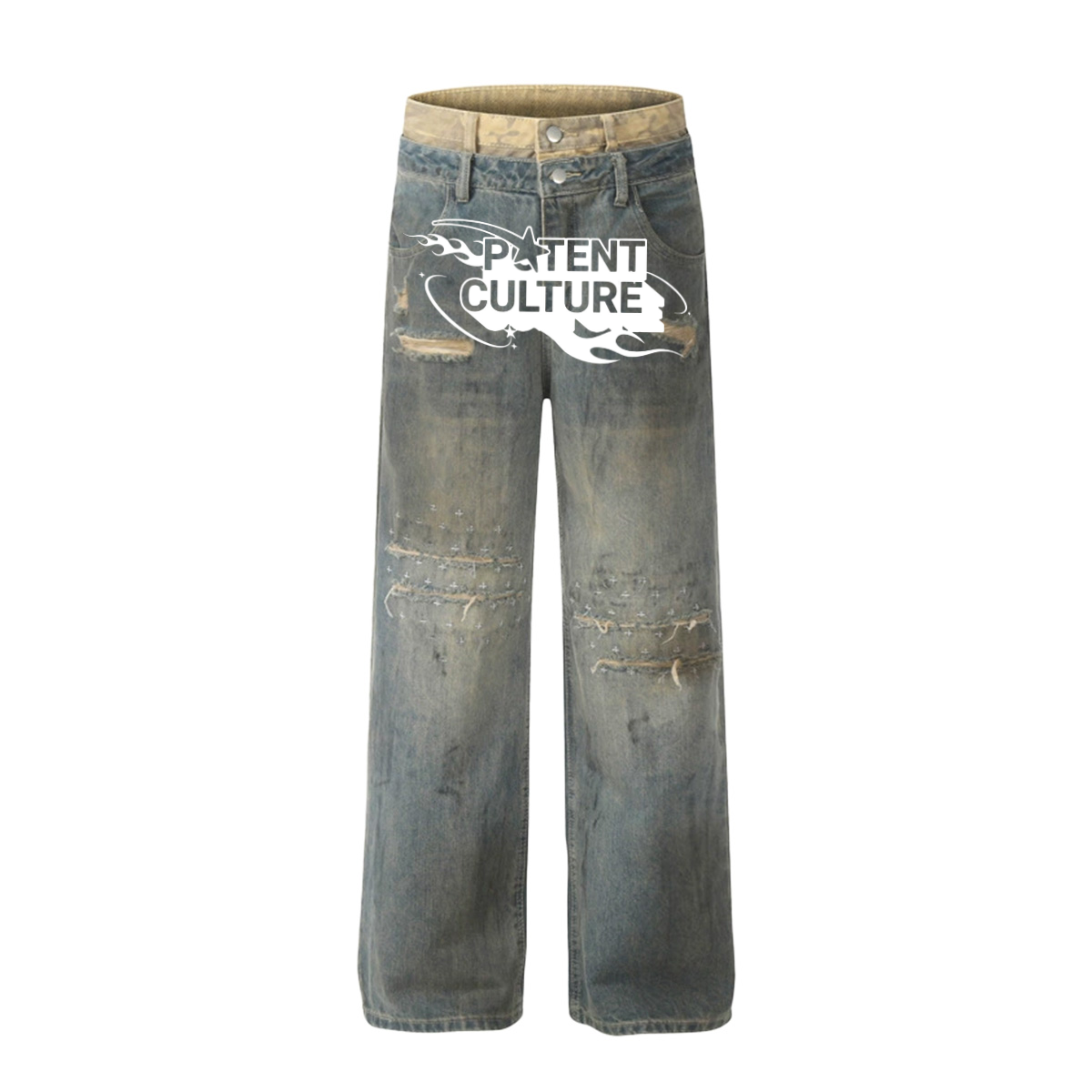 Vintage - inspired Street - style Women's Ripped Jeans