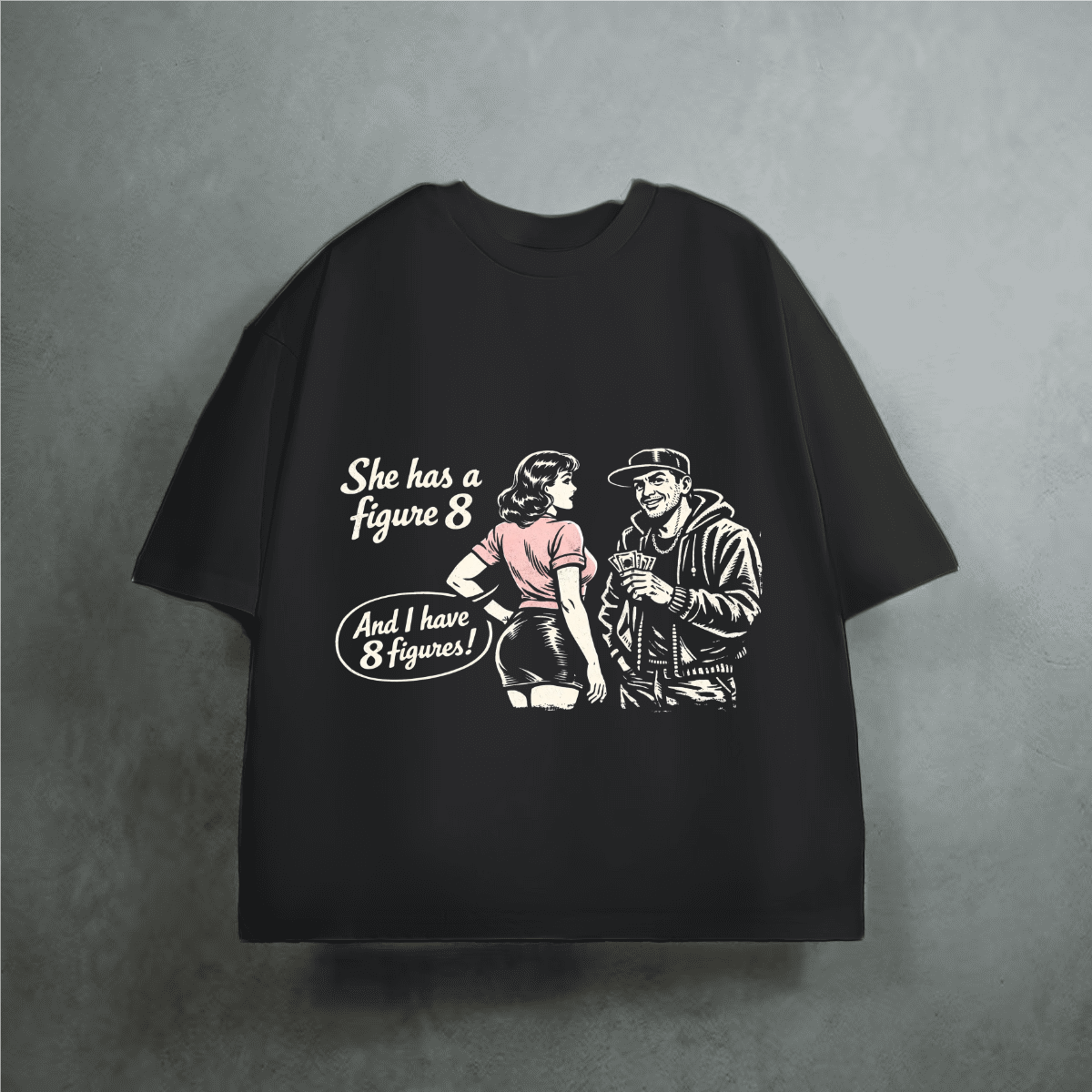 Unisex Heavyweight Cropped Loose T-shirt(280GSM)