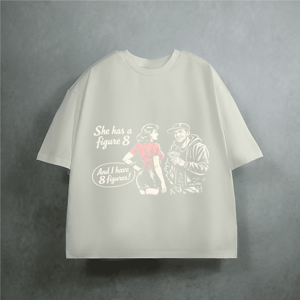 Unisex Heavyweight Cropped Loose T-shirt(280GSM)