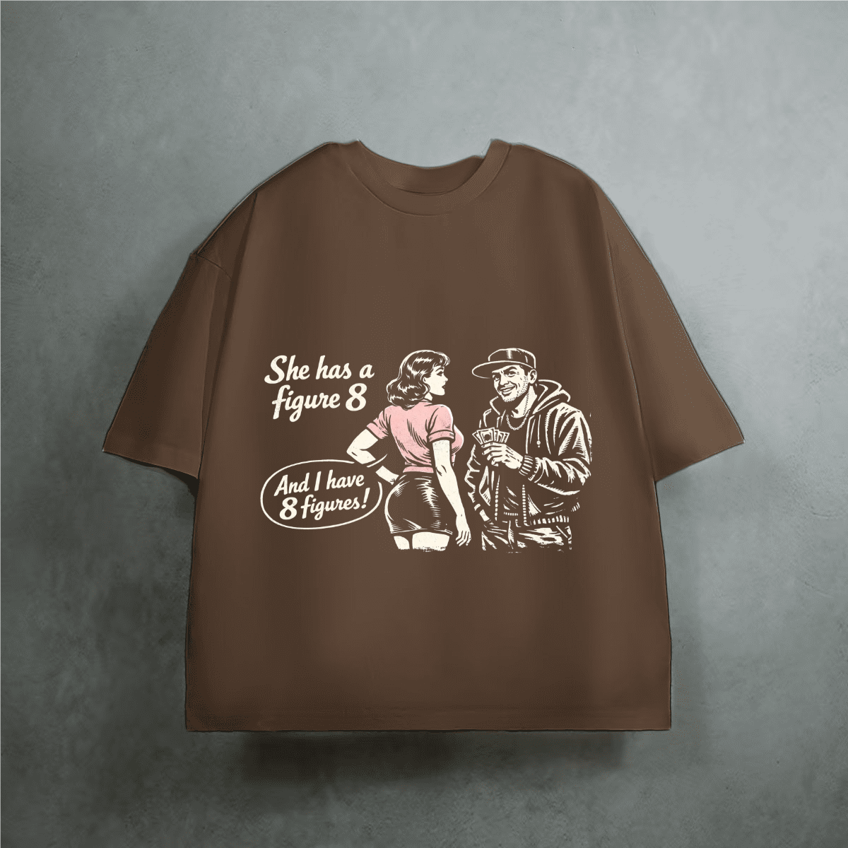 Unisex Heavyweight Cropped Loose T-shirt(280GSM)
