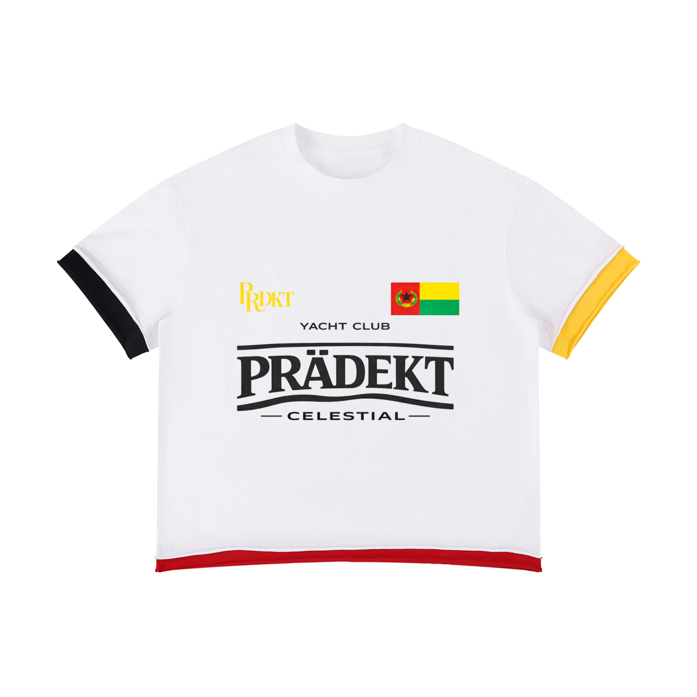 Unisex Boxy Color Block T-Shirt