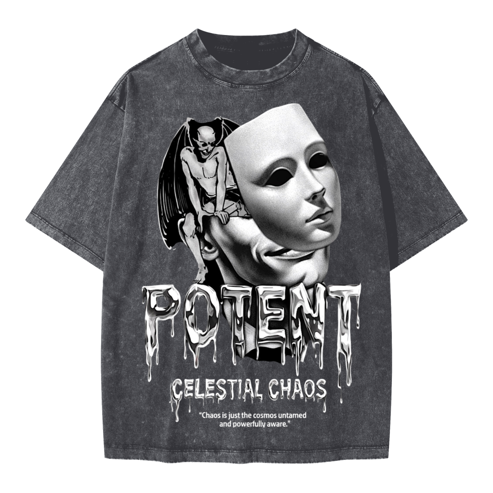 Unisex Heavyweight Oversized Snow Wash T-shirt(285GSM)