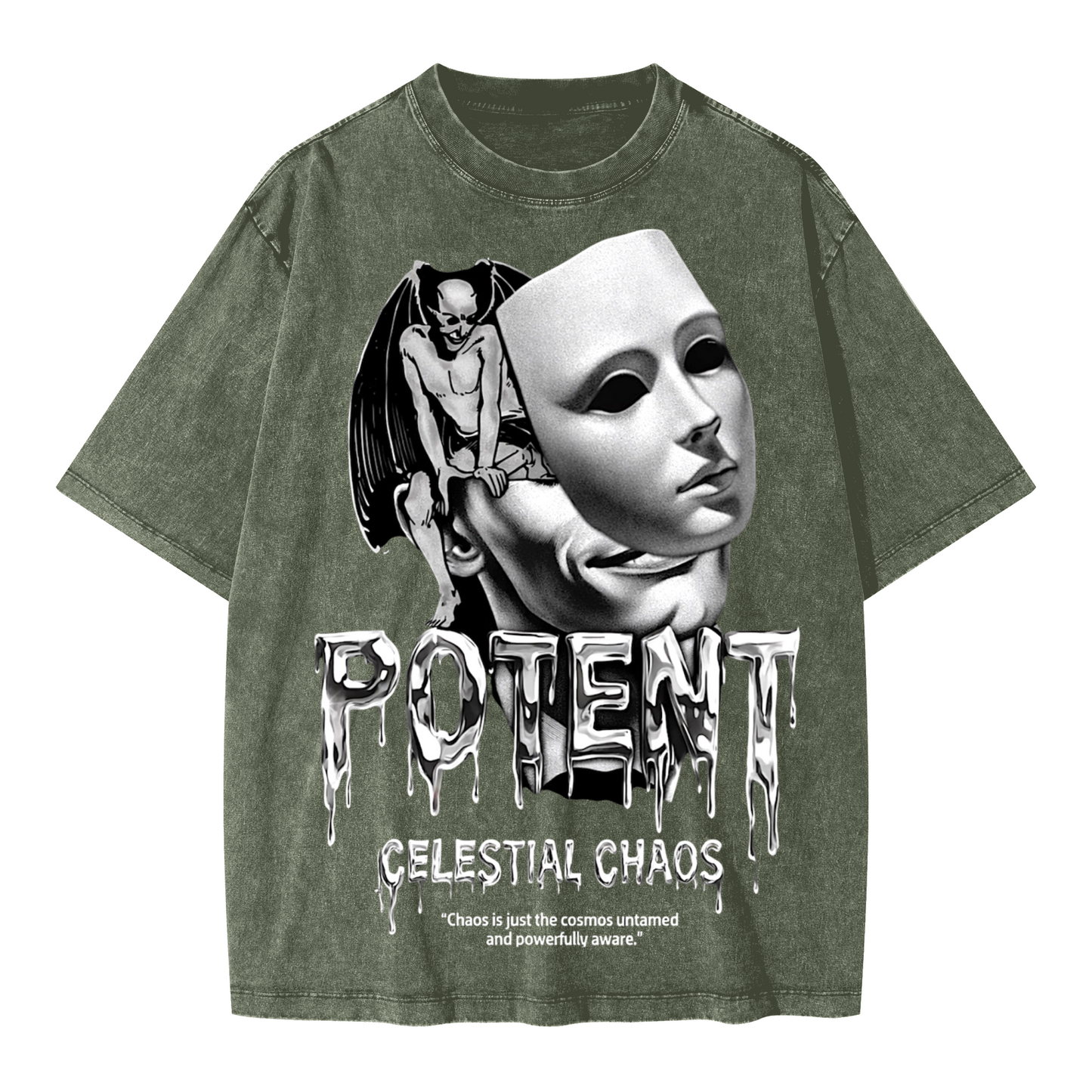 Unisex Heavyweight Oversized Snow Wash T-shirt(285GSM)