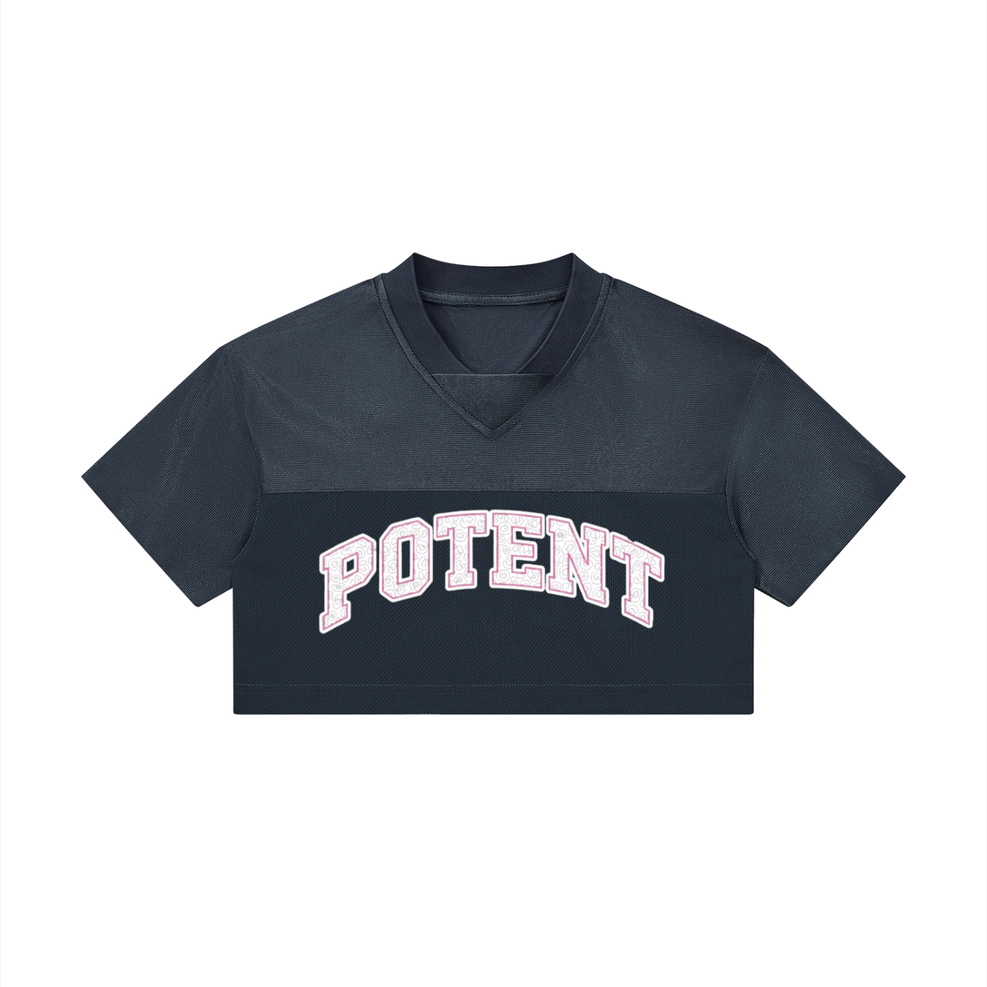 Women’s Cropped Paneled V-Neck Jersey